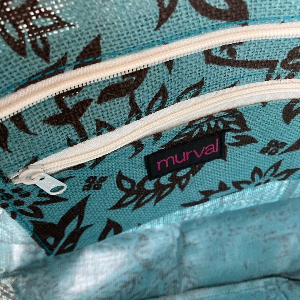 Murval Floral Jute Tote Bag - Picture 6 of 12